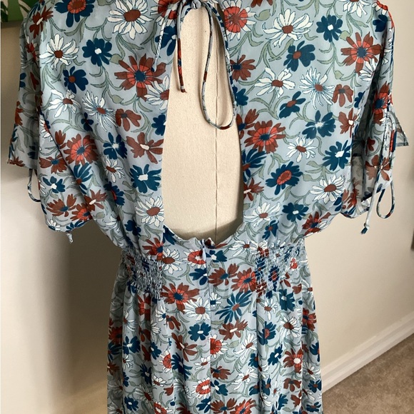 Madewell- Open-Back Mini Dress in Wildflower Garden- Size 10- MINT condition - Picture 6 of 7